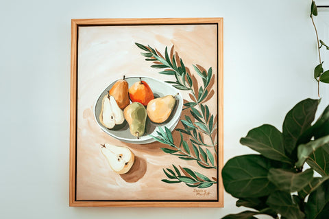 A bstill-life painting in a Sunshine Coast home
