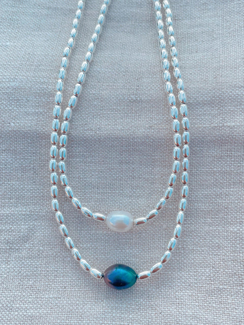 Pearl 'Line' Necklace