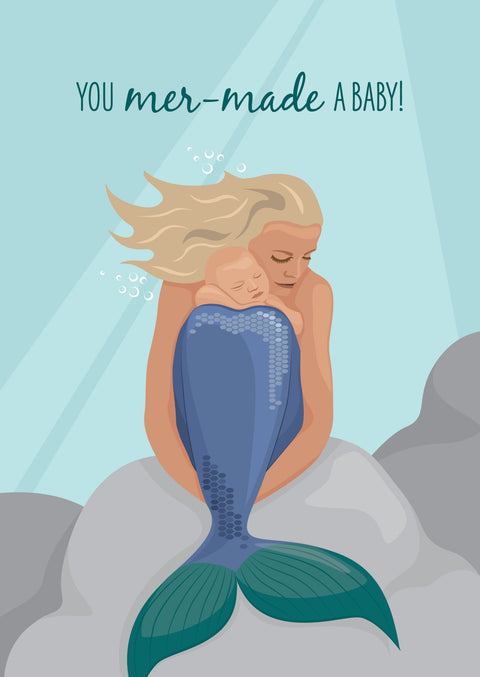 Mermaid Baby Card