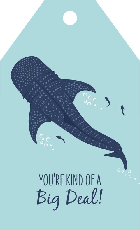 Whale Shark Gift Tag