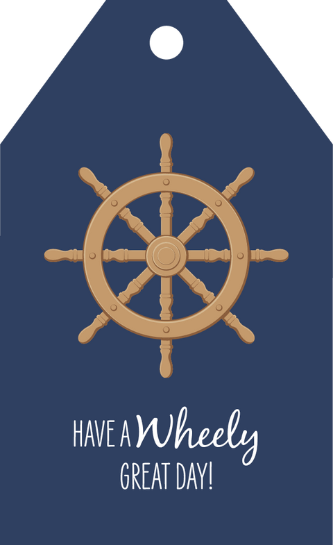 Ships Wheel Gift Tag