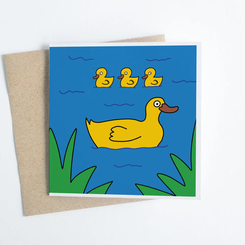 Ducks at Happy Farm greeting card