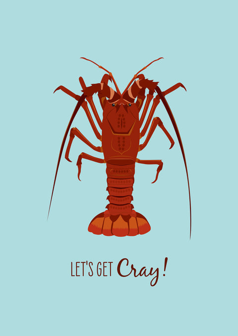 Crayfish Spiny Lobster Card