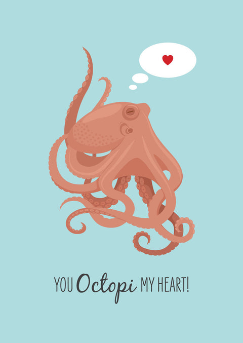 Octopus Lovers Card