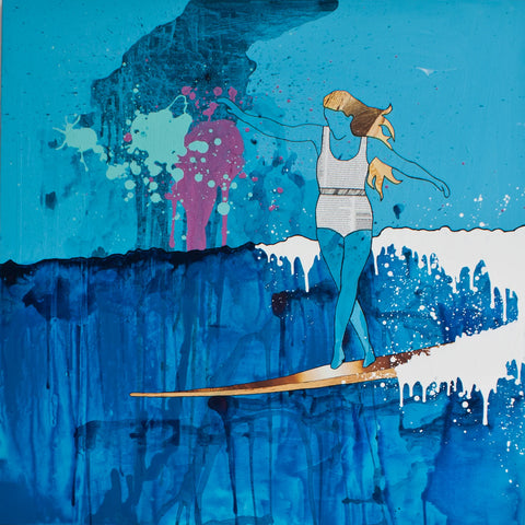 Limited edition Saskia surf art