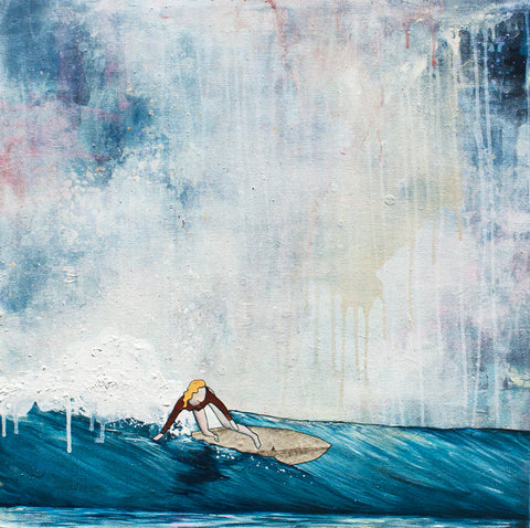 Limited edition Justine surf artwork