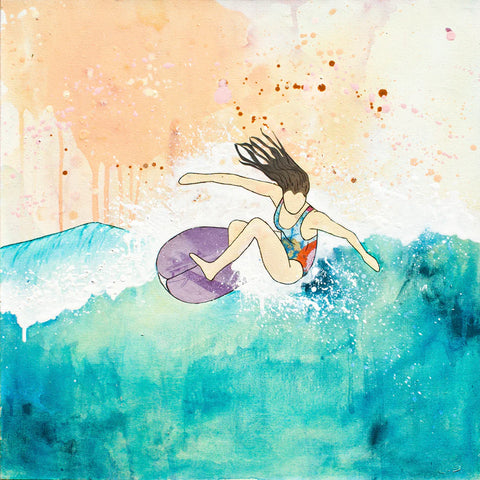 Limited edition Wendy surf art